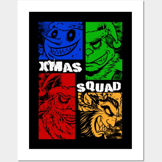 xmas squad Wall Art by spoilerinc